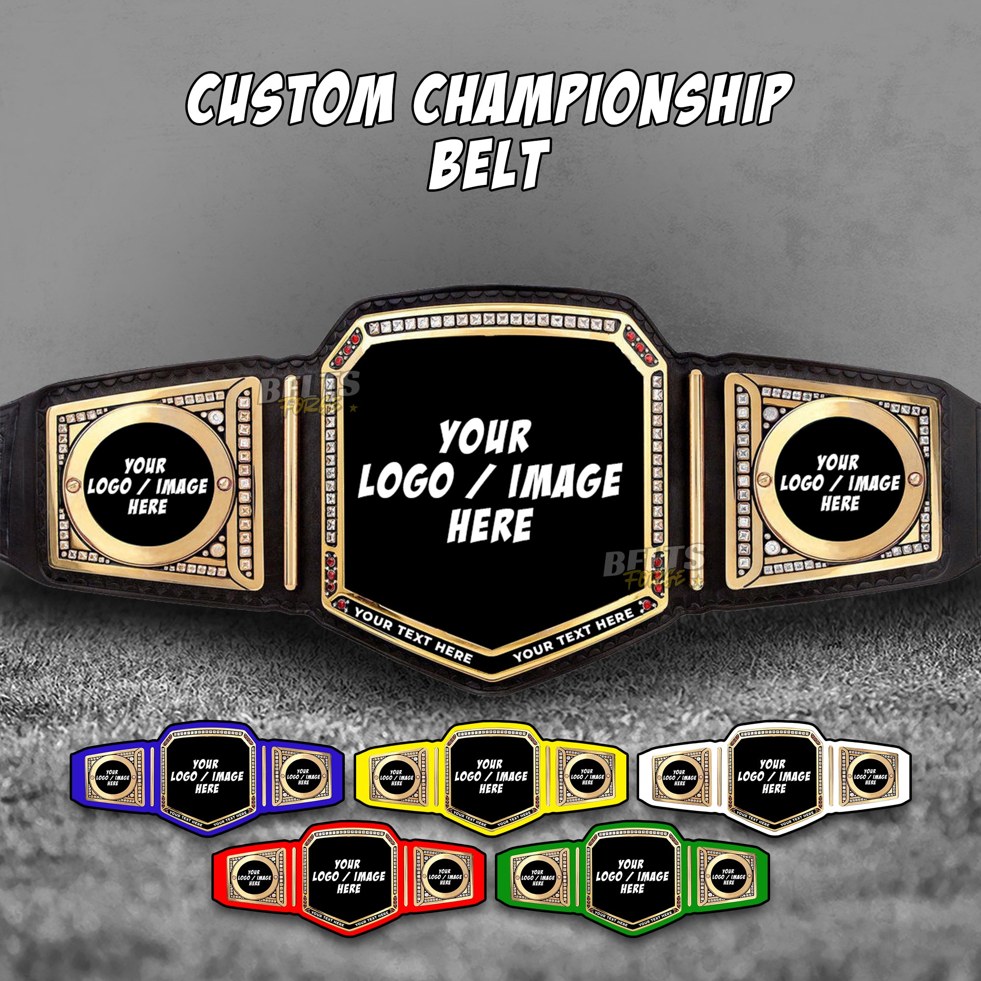 Custom Heavyweight Championship Title Belt