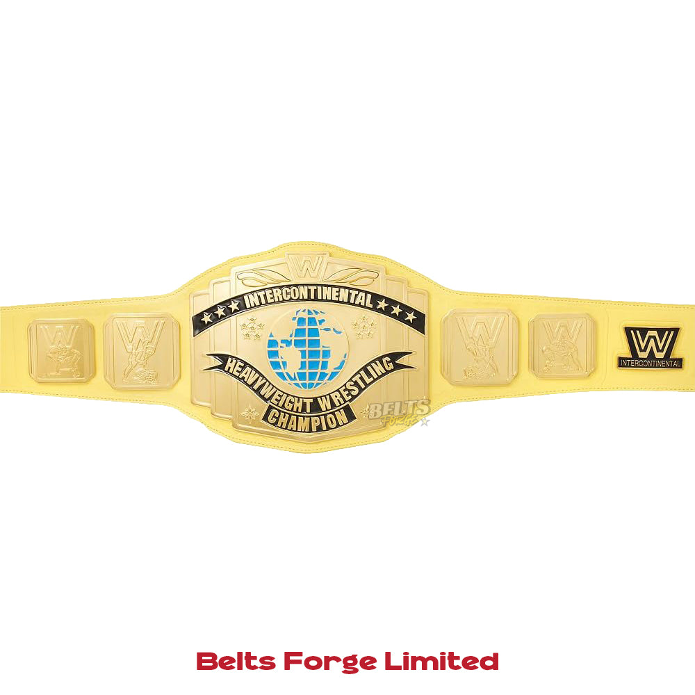 Yellow WWE Intercontinental Championship Replica Title Belt
