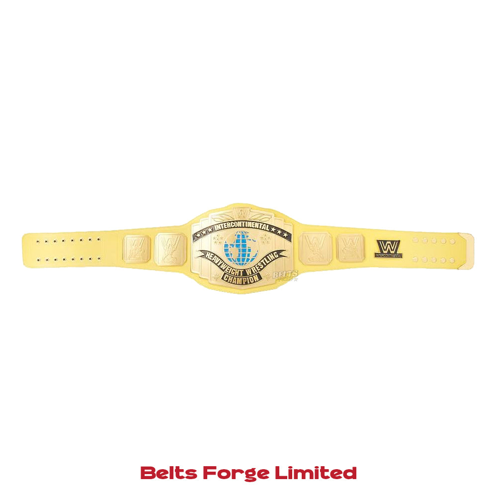 Yellow WWE Intercontinental Championship Replica Title Belt