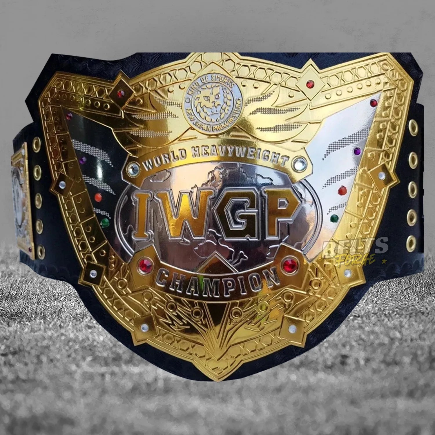 Cody Rhodes American Nightmare Undisputed Championship Belt Replica, Gold-Plated Brass Plates and Genuine Leather Strap (Copy)