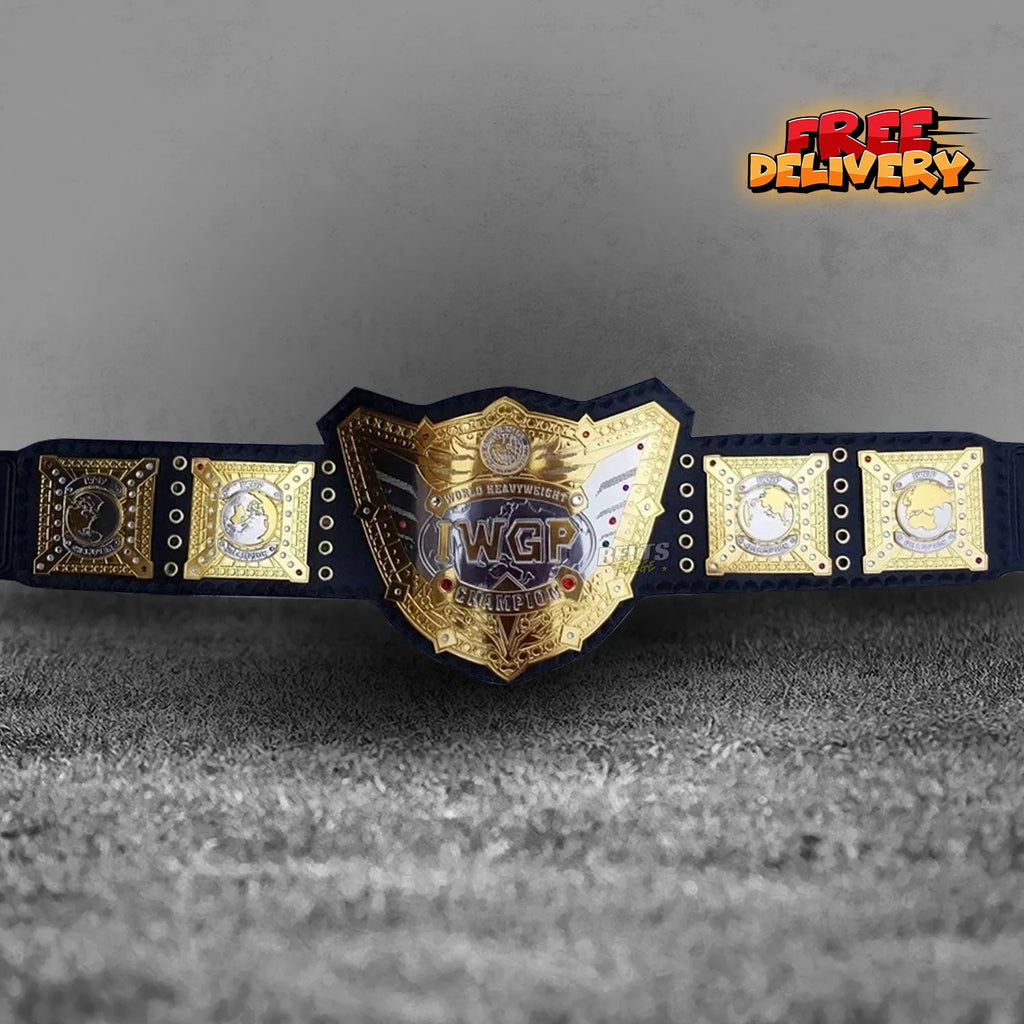 Cody Rhodes American Nightmare Undisputed Championship Belt Replica, Gold-Plated Brass Plates and Genuine Leather Strap (Copy)