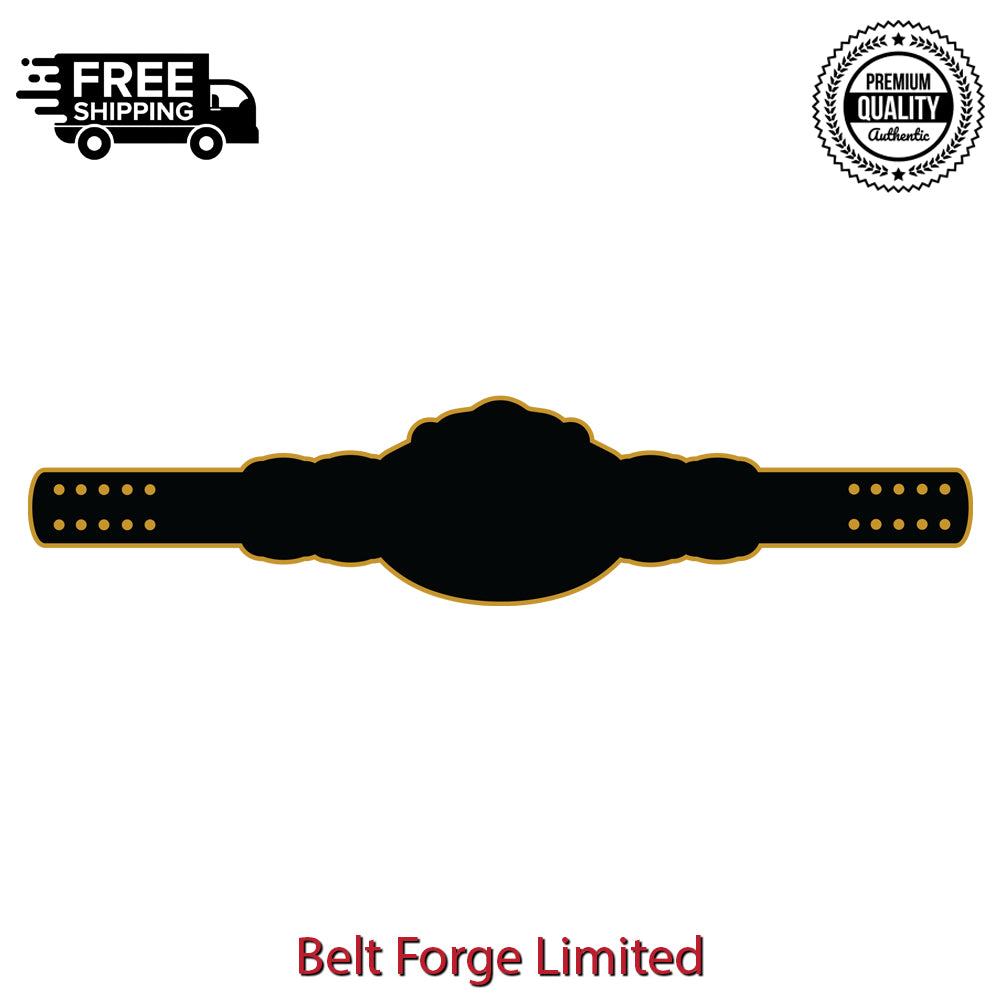 Custom Fantasy Football Belt side plates detail showing custom engraving options