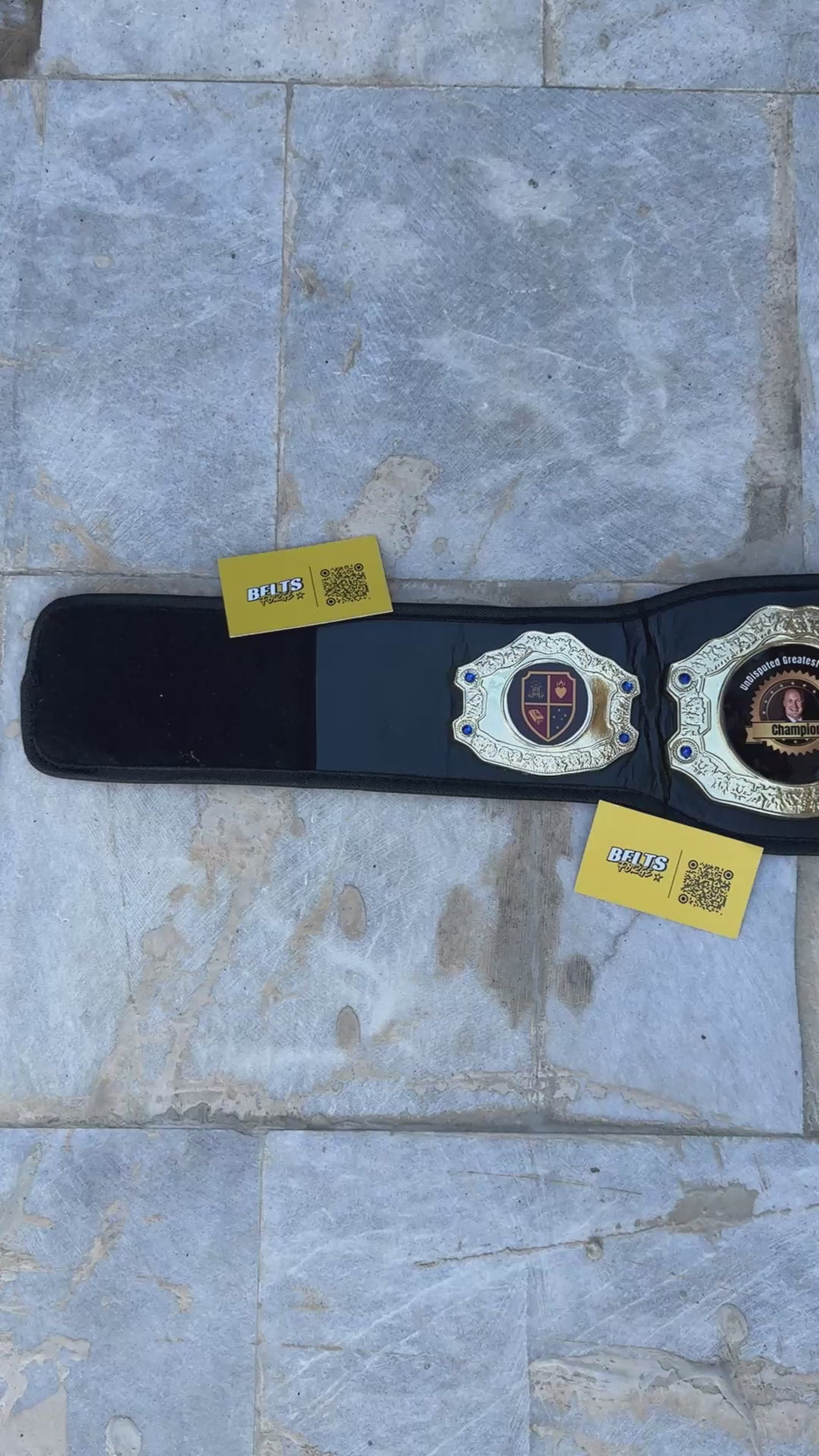 Custom Greatest Teacher Championship Belt, Die Cast 5 Plate Build with Synthetic Leather Strap
