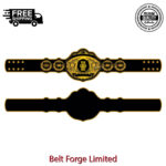 Wrestling fan championship belt with personalized design