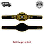 Wrestling promotion championship belt with intercontinental style design