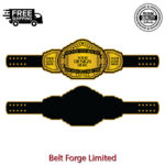 Design your own championship belt with custom logo text and colors