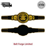 Custom championship award belt with premium personalized design