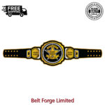 Silver & Gold Custom Championship Belt – Premium Two-Tone Award - Image 2