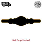 Personalized Heavyweight Award Belt, Custom Name and Logo on Gold-Plated Brass Plates - Image 3