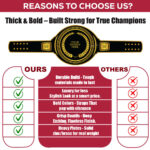 Boxing Gym Championship Belt, Custom Club Fight Award - Image 5