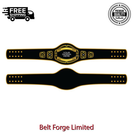 Biker championship belt with skull design for motorcycle clubs