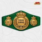 Custom Royal Crown Medallion Championship Belt, Round Plate Design - Image 2