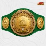 Custom Boxing Twin Eagle Championship Belt, Gold-Plated Brass and Genuine Leather - Image 2