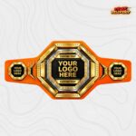 Custom MMA Championship Belt, Octagon Crystal Stud Design - Image 3