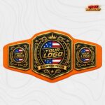 Custom Patriotic Gold Championship Belt, American Flag and Crown Design - Image 3