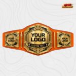 Custom Art Deco Hexagon Championship Belt, Modern Geometric Design - Image 3