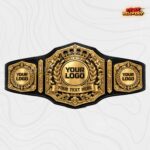 Custom Royal Crown Baroque Scroll Championship Belt, Acanthus Engraving