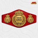 Custom Royal Crown Medallion Championship Belt, Round Plate Design - Image 3