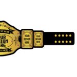 Custom Personalized Championship Belt, Gold-Plated Brass Design - Image 2
