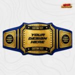 Custom Western Rodeo Championship Belt, Gold Scrollwork and Floral Engraving - Image 3
