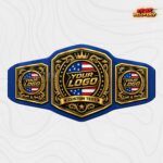 Custom Patriotic Gold Championship Belt, American Flag and Crown Design - Image 5