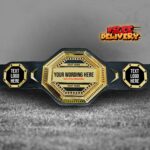 Custom UFC Style Championship Belt, Your Text Here Personalized Design