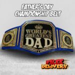 World's greatest dad championship belt personalized gift